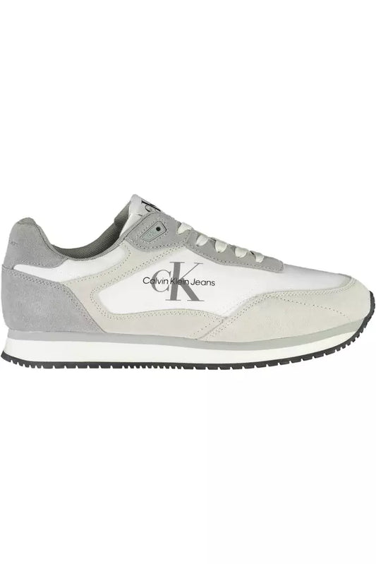 Calvin Klein White Polyester Men Sneaker