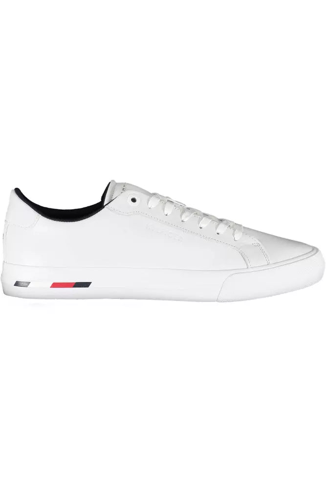 Tommy Hilfiger White Polyethylene Men Sneaker