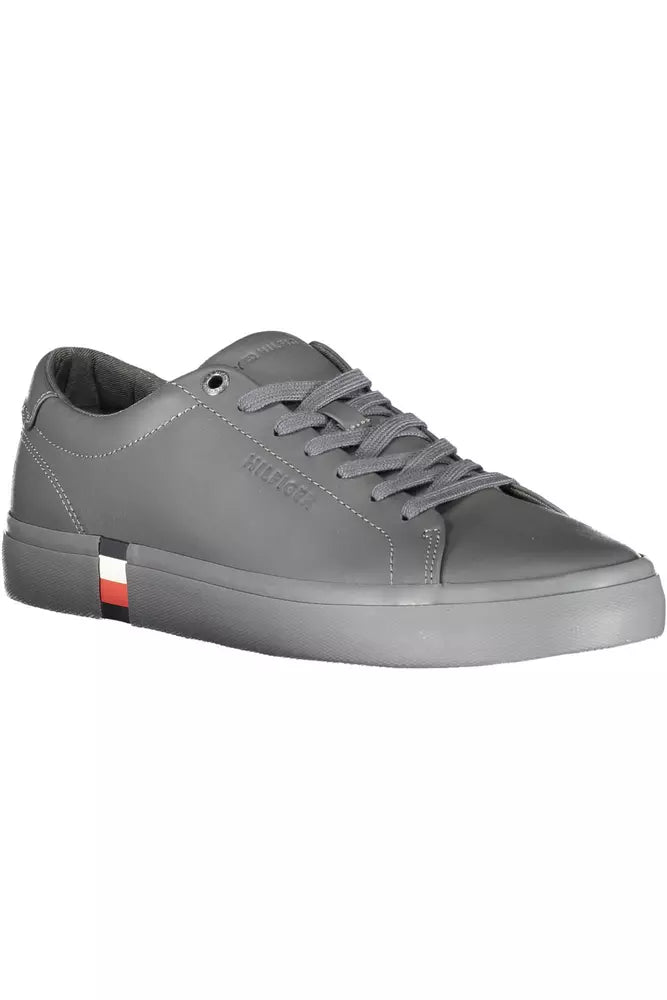 Tommy Hilfiger Blue Leather Men Sneaker