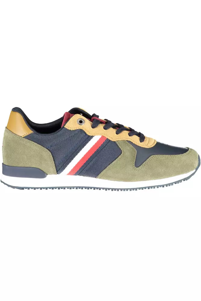 Tommy Hilfiger Green Polyester Men Sneaker