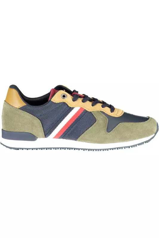 Tommy Hilfiger Green Polyester Men Sneaker