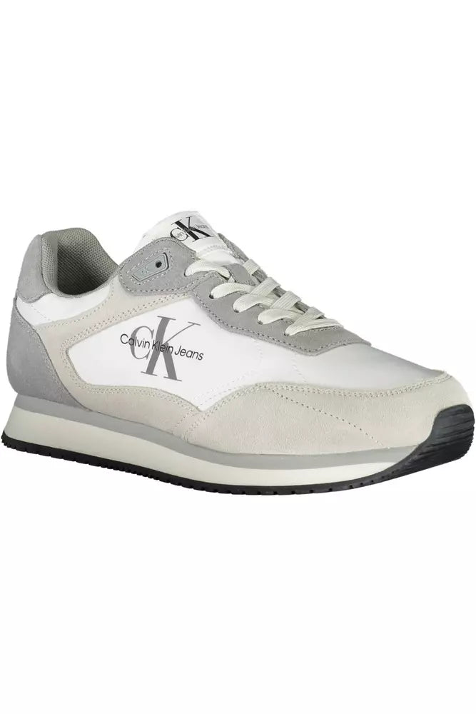 Calvin Klein White Polyester Men Sneaker