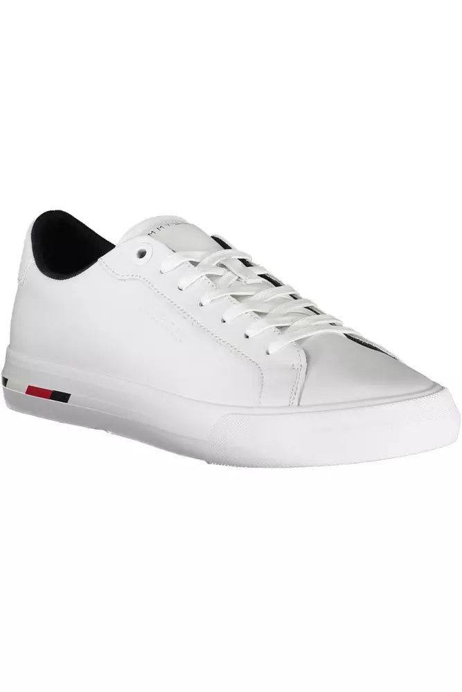 Tommy Hilfiger White Polyethylene Men Sneaker