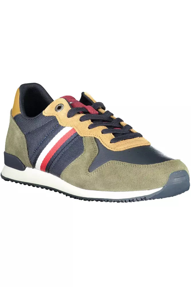 Tommy Hilfiger Green Polyester Men Sneaker