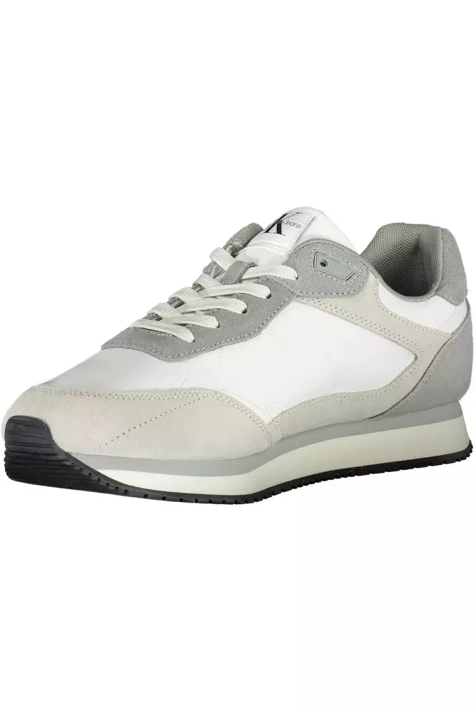 Calvin Klein White Polyester Men Sneaker