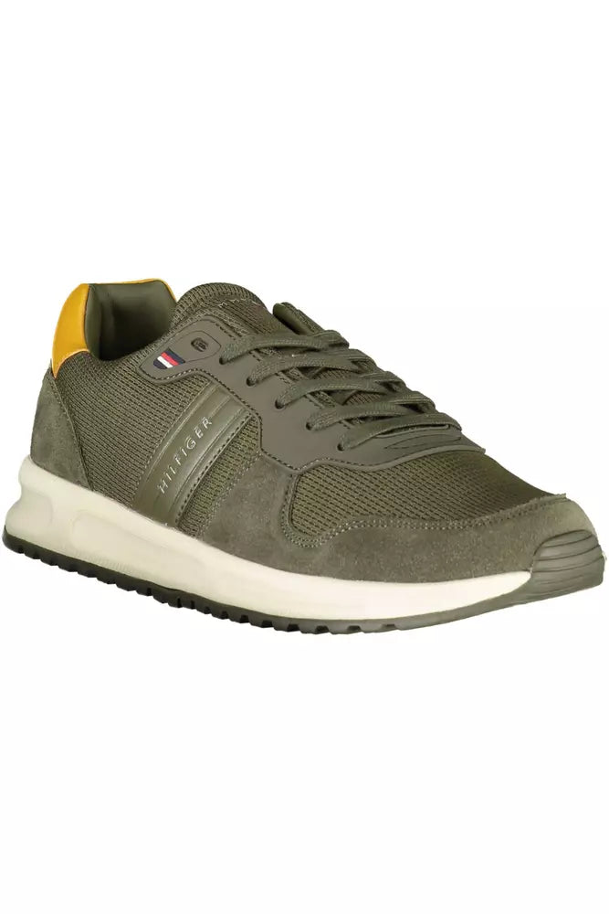 Tommy Hilfiger Green Polyester Men Sneaker