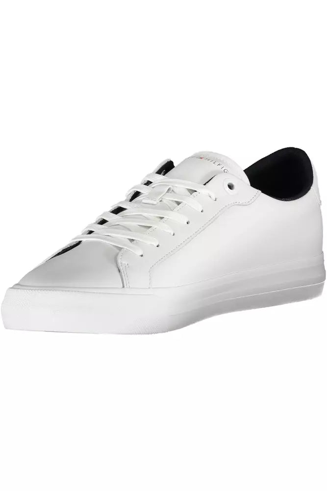 Tommy Hilfiger White Polyethylene Men Sneaker