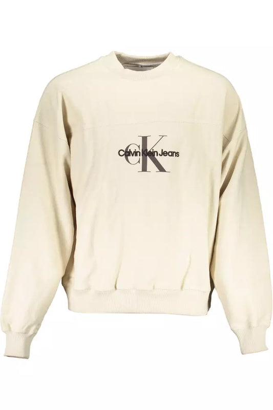 Calvin Klein Beige Cotton Men Sweater