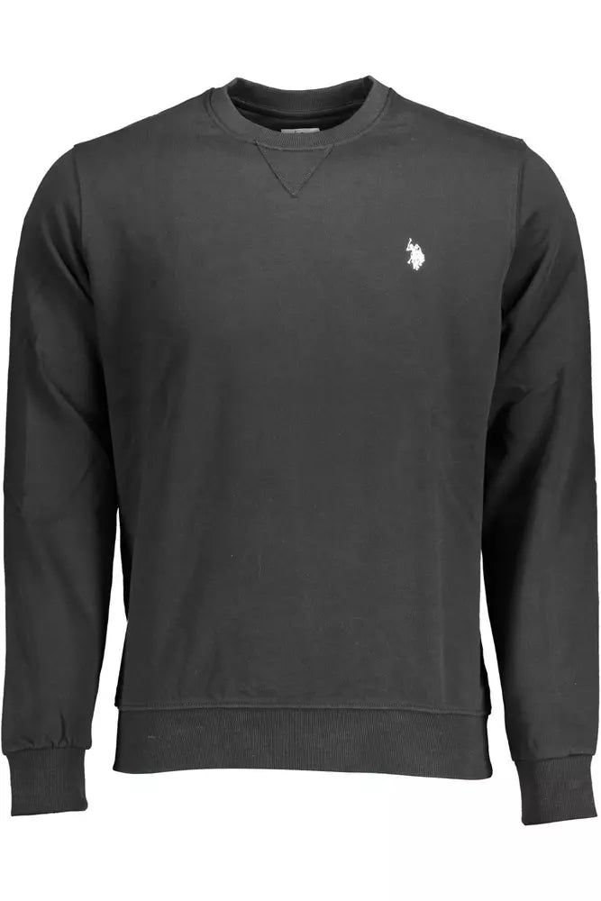 U.S. POLO ASSN. Black Cotton Men Sweater