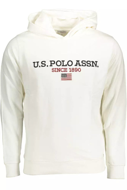 U.S. POLO ASSN. White Cotton Men Sweater