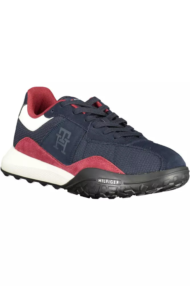 Tommy Hilfiger Blue Polyester Men Sneaker