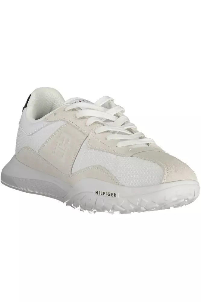 Tommy Hilfiger White Polyester Men Sneaker