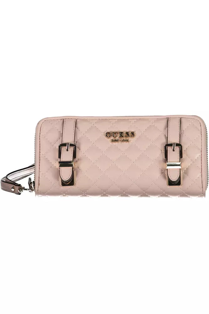 Guess Jeans Pink Polyethylene Men Wallet