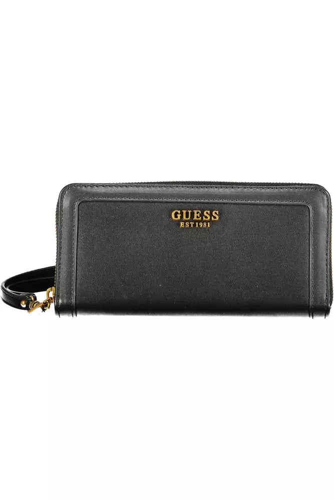 Guess Jeans Elegant Multi-Compartment Black Wallet