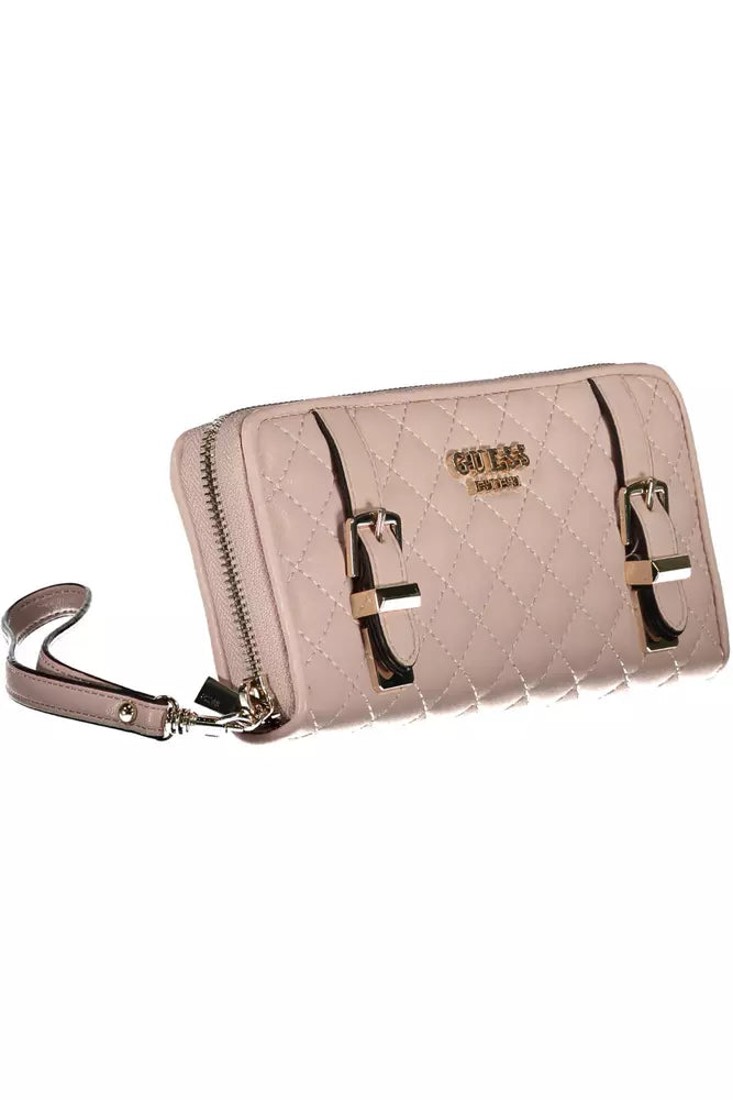 Guess Jeans Pink Polyethylene Men Wallet