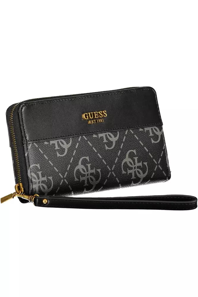 Guess Jeans Black Polyethylene Men Wallet