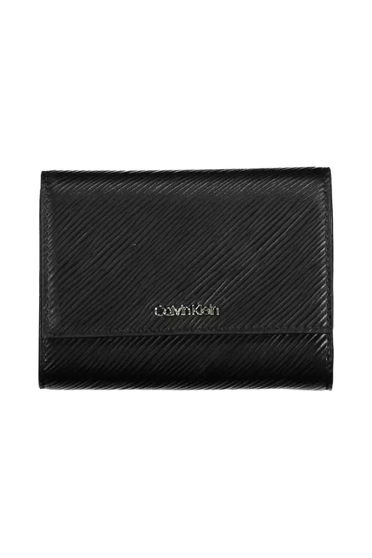 Calvin Klein Elegant Black RFID-Blocking Wallet with Snap Closure