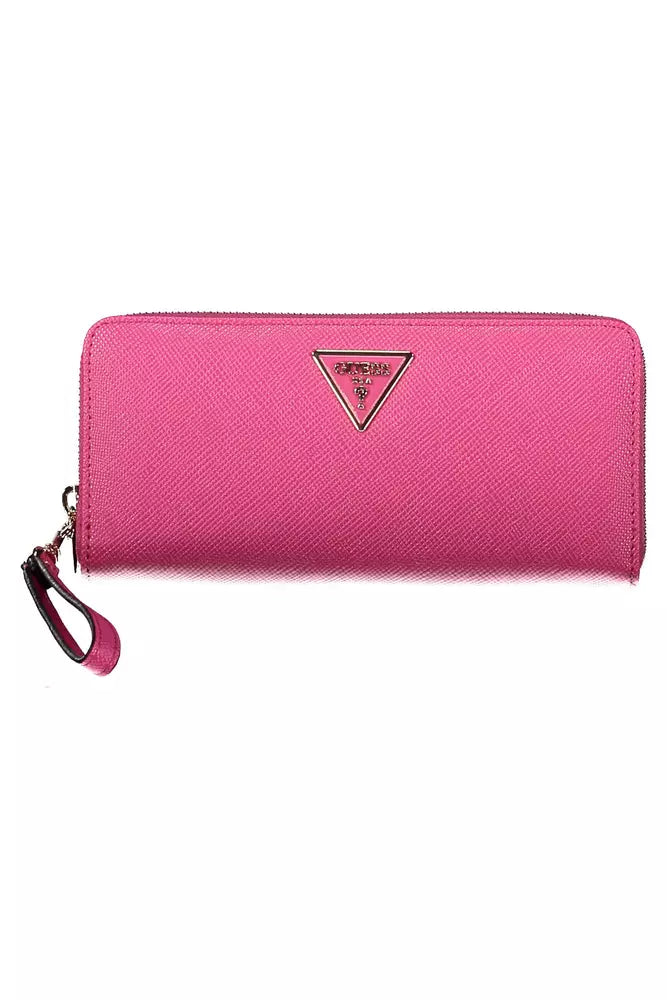 Guess Jeans Pink Polyethylene Men Wallet