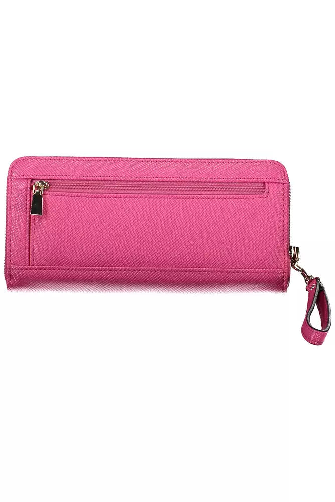 Guess Jeans Pink Polyethylene Men Wallet