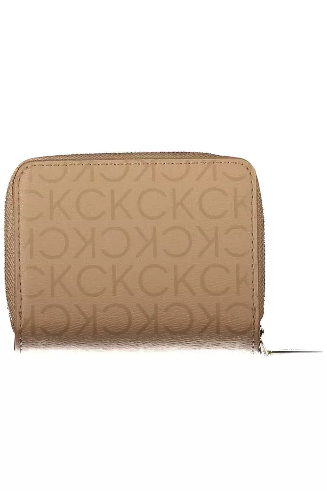 Calvin Klein Beige Polyester Men Wallet