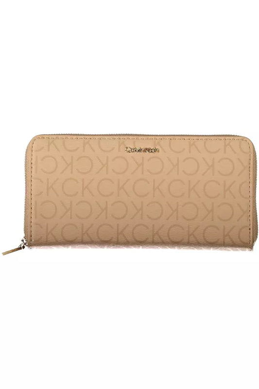 Calvin Klein Beige Polyester Men Wallet