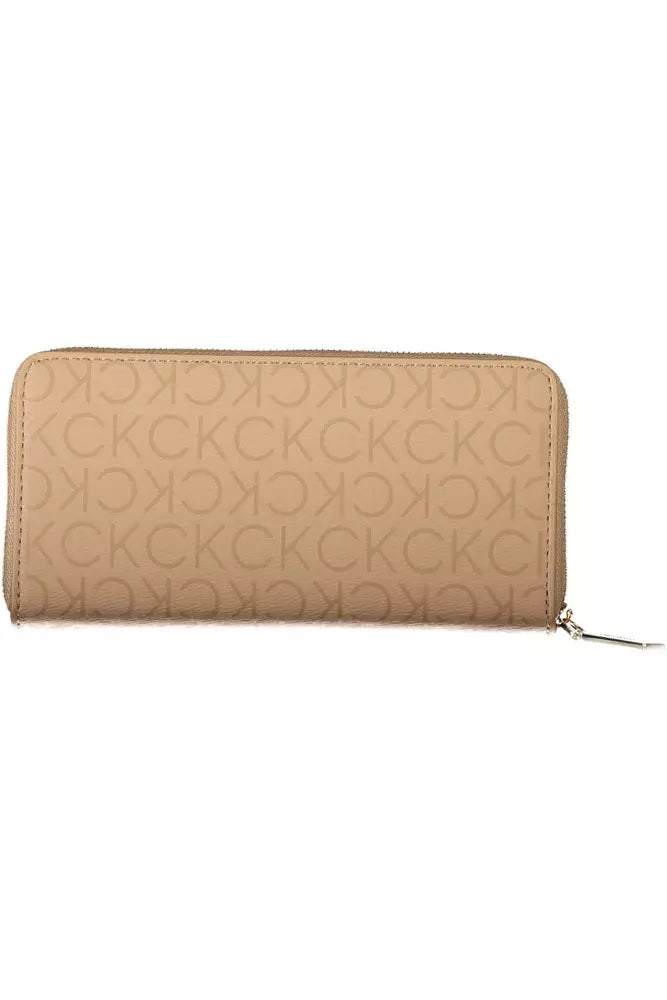 Calvin Klein Beige Polyester Men Wallet