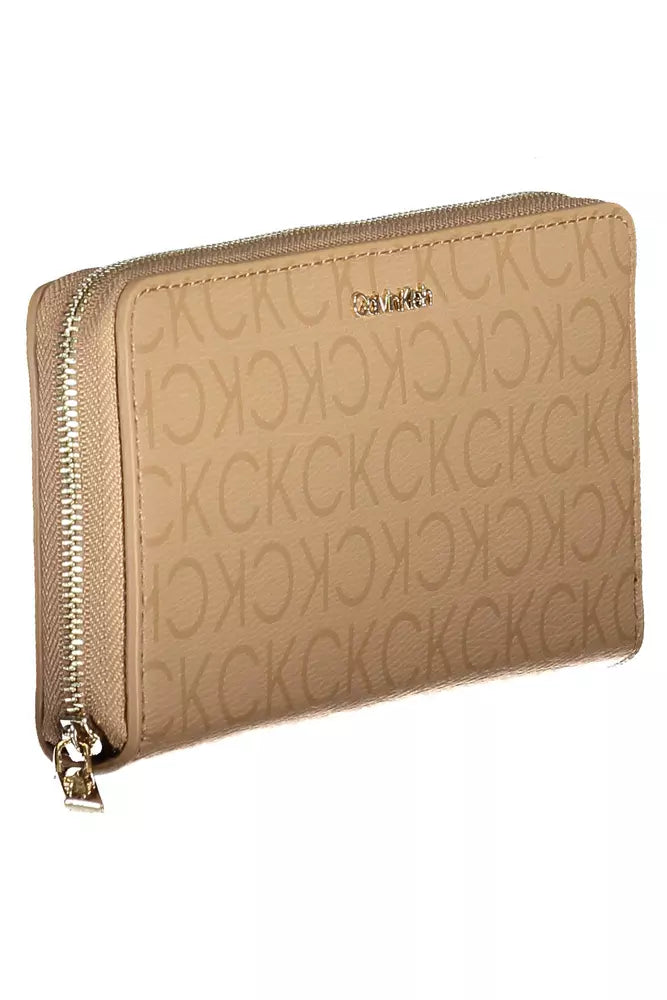 Calvin Klein Beige Polyester Men Wallet