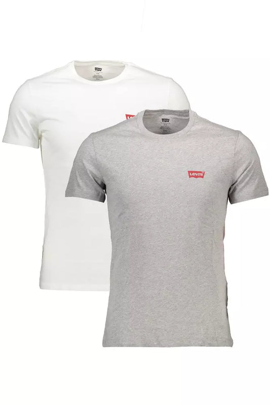 Levi's White Cotton Men T-Shirt