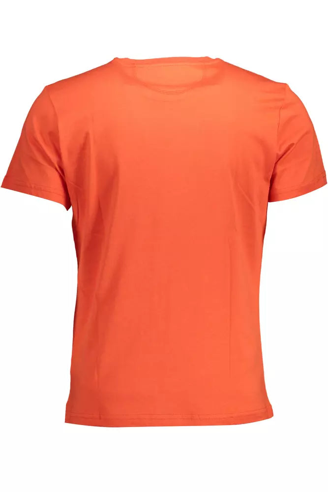 La Martina Orange Cotton Men T-Shirt