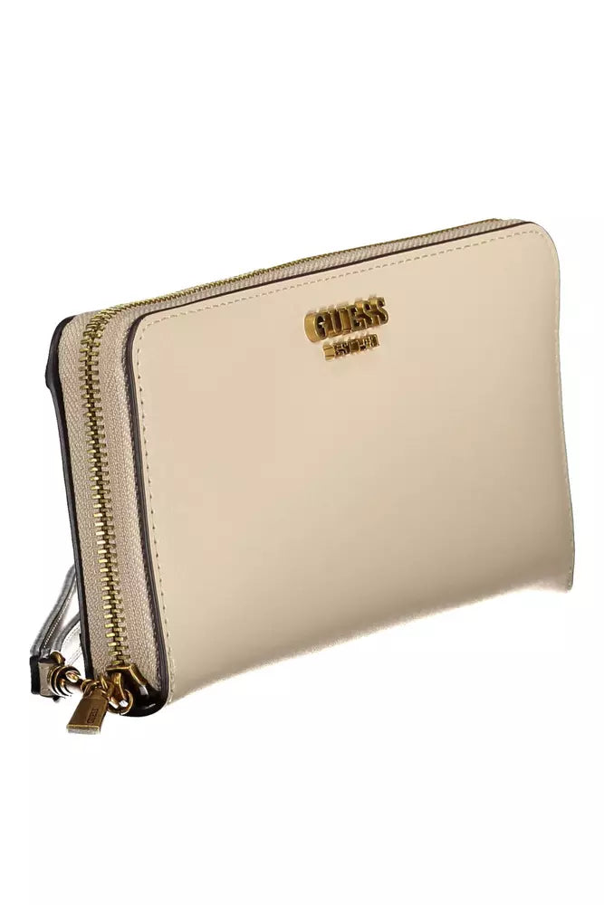 Guess Jeans Beige Polyethylene Men Wallet