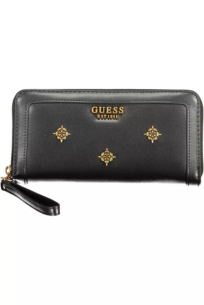 Guess Jeans Black Polyethylene Men Wallet