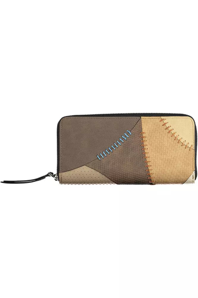 Desigual Beige Polyethylene Men Wallet