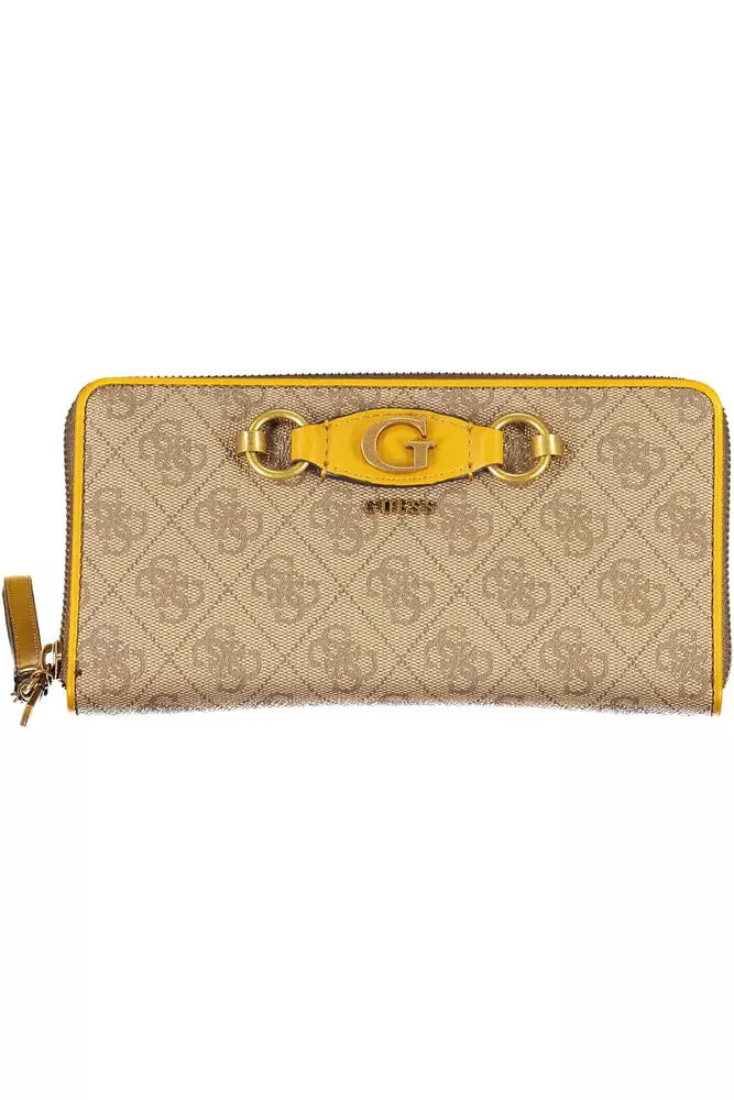 Guess Jeans Beige Polyethylene Women Wallet