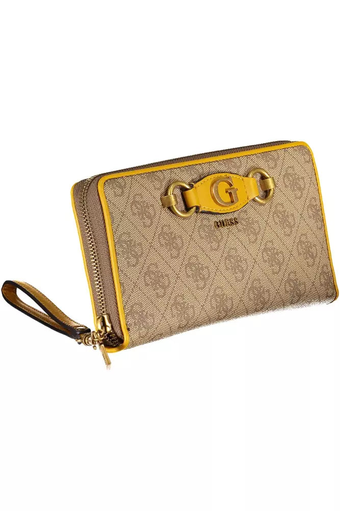 Guess Jeans Beige Polyethylene Women Wallet