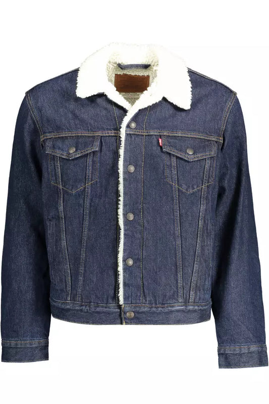 Levi's Blue Cotton Men Jacket