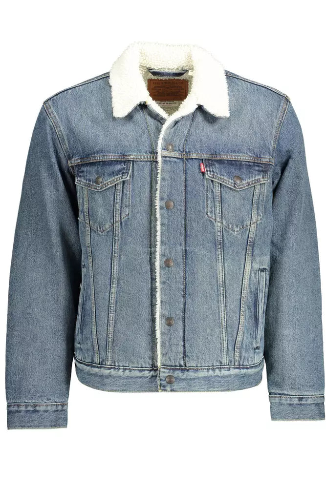 Levi's Blue Cotton Men Jacket