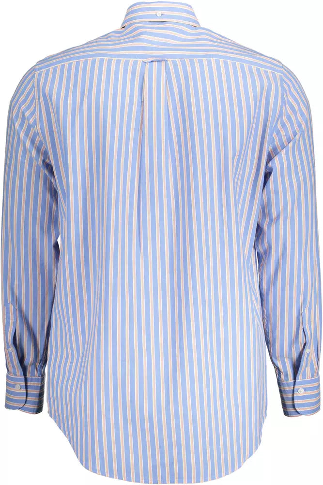 Gant Light Blue Cotton Men Shirt