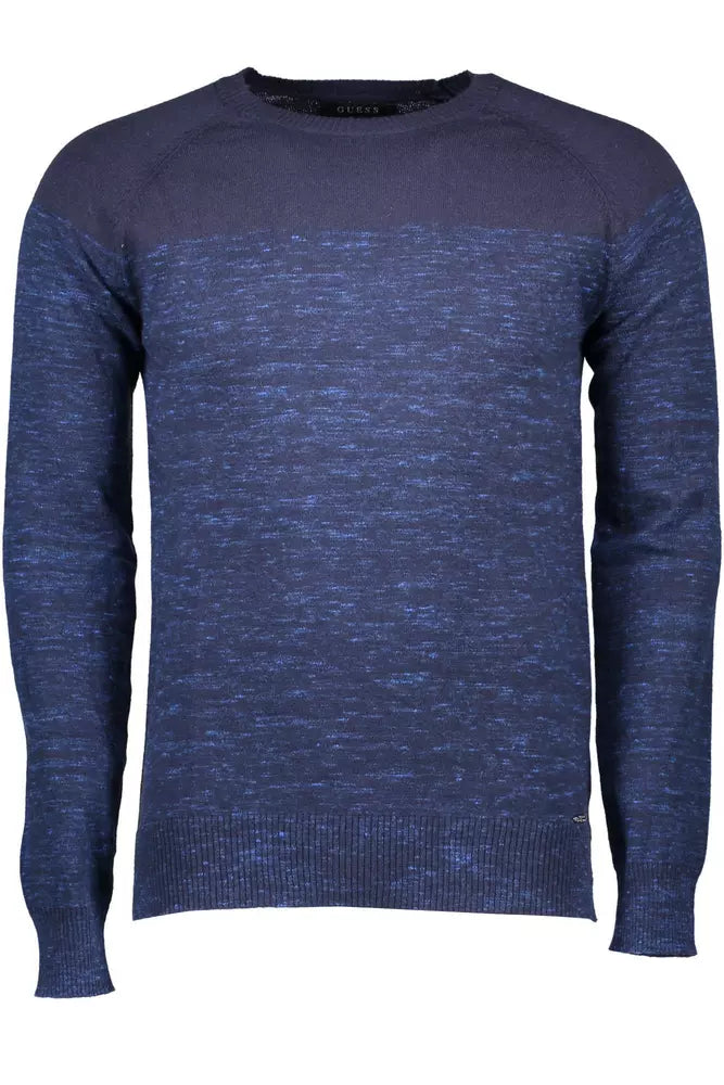 Guess Jeans Blue Cotton Men Sweater