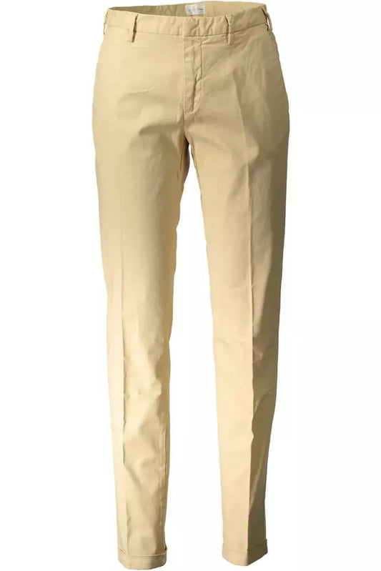 Gant Beige Cotton Men Trousers