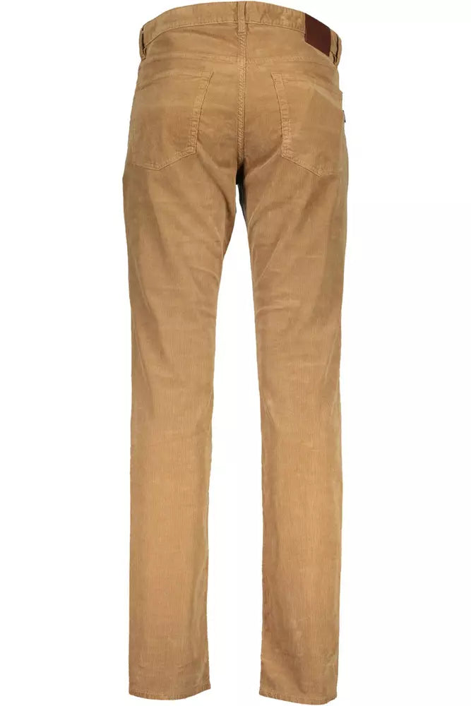 Gant Brown Cotton Men Trouser