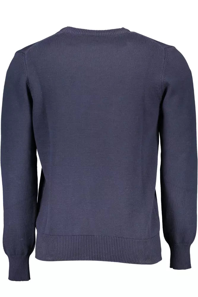 North Sails Blue Cotton Men Sweater