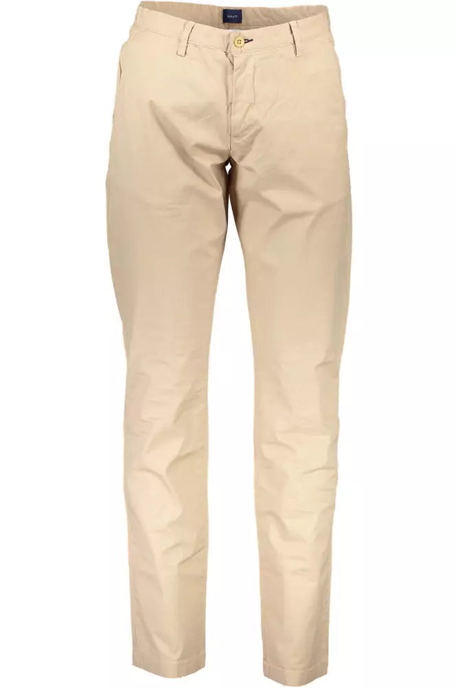 Gant Beige Cotton Men Pant