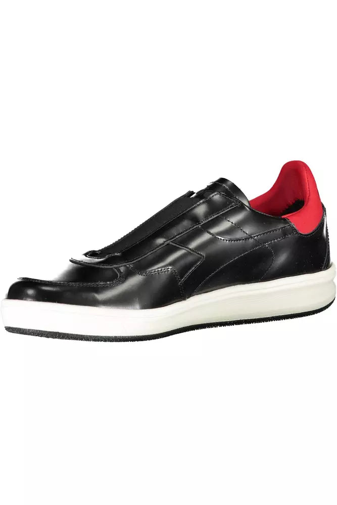 Diadora Black Leather Men Sneaker