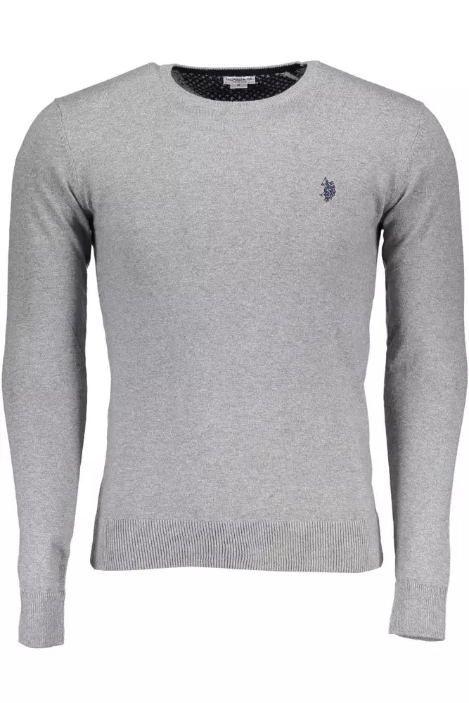 U.S. POLO ASSN. Gray Cotton Men Sweater