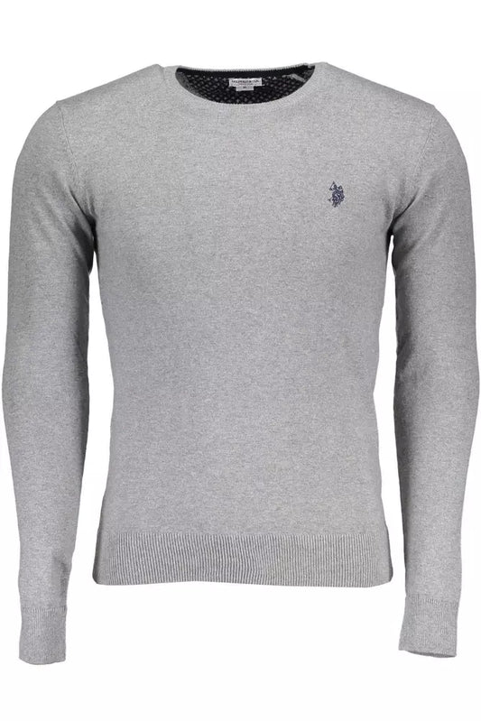 U.S. POLO ASSN. Gray Cotton Men Sweater