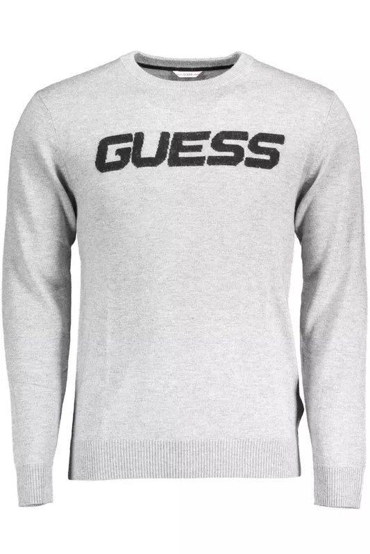 Guess Jeans Gray Polyamide Men Sweater