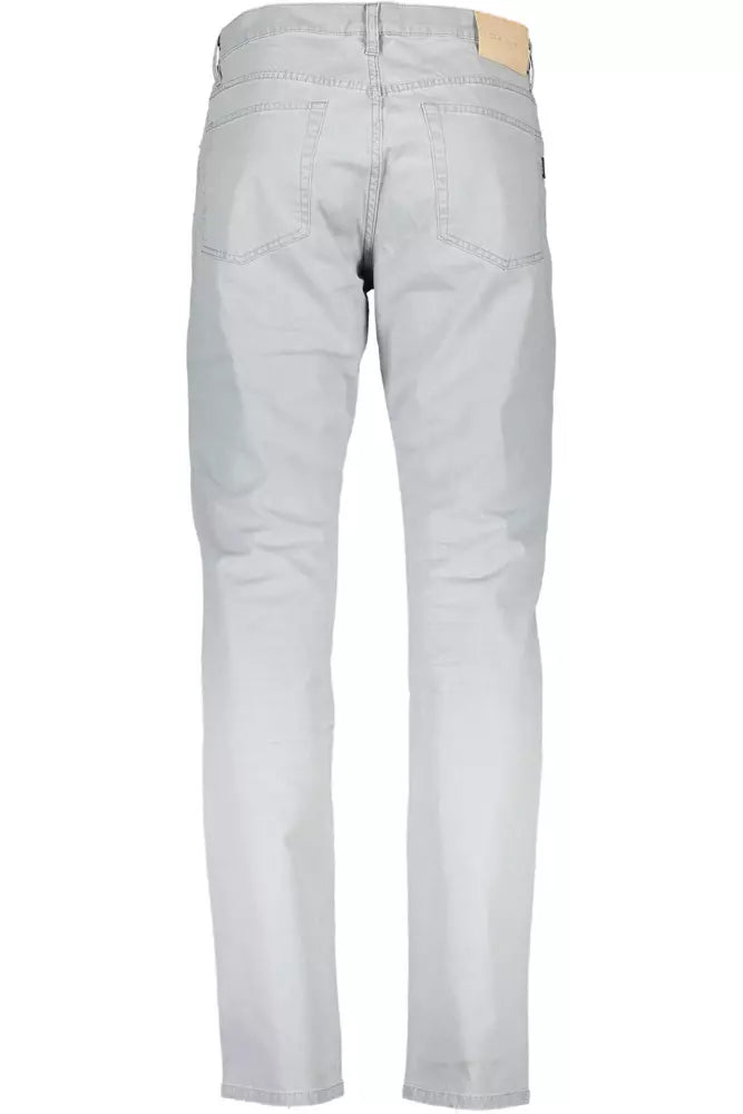 Gant Gray Cotton Mens Pants