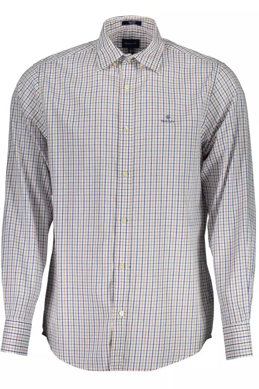 Gant White Cotton Men Shirt