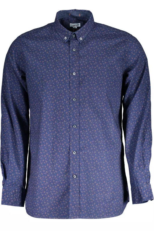 U.S. POLO ASSN. Blue Cotton Men Shirt