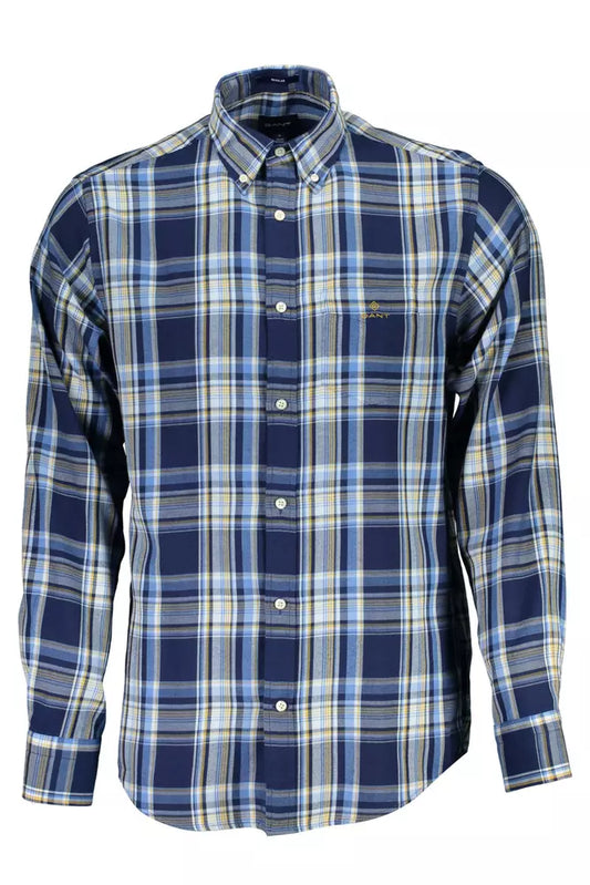 Gant Blue Cotton Men Shirt